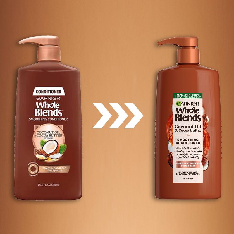 Garnier Whole Blends Coconut Oil & Cocoa Butter Extracts Smoothing Conditioner, 4 of 8