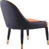 Dining Chair Set of 2, Modern Armrest Leather Upholstered Accent Dining Chair with Plastic Tube Plug for Kitchen Dining Room Apartment Living Room - 3 of 4