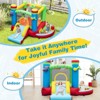 Tangkula Inflatable Bounce House Jumping Bouncy Castle w/ Slide Ball Pit Punching Bag Basketball Hoop Carrying Bag Music Theme without Blower - image 4 of 4