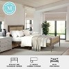Martha Stewart Queen Jax Solid Wood Platform Bed Brown/Gray - 3 of 4