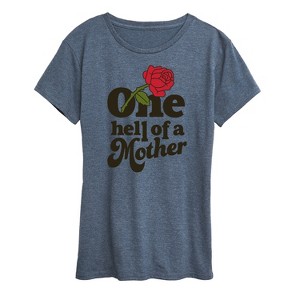Women's - Instant Message - One Hell Of A Mother Short Sleeve Graphic T-Shirt - 1 of 4