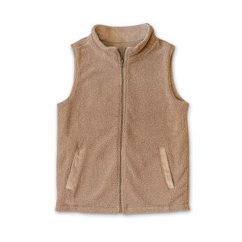 Goumi Toddler Corduroy + Faux Shearling Reversible Vest