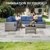 Outdoor Sectional Sofa Patio Furniture Sets with Thickened Cushions - 4 of 4