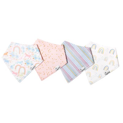 Copper Pearl Bandana Bib Set - Whimsy - 4pc