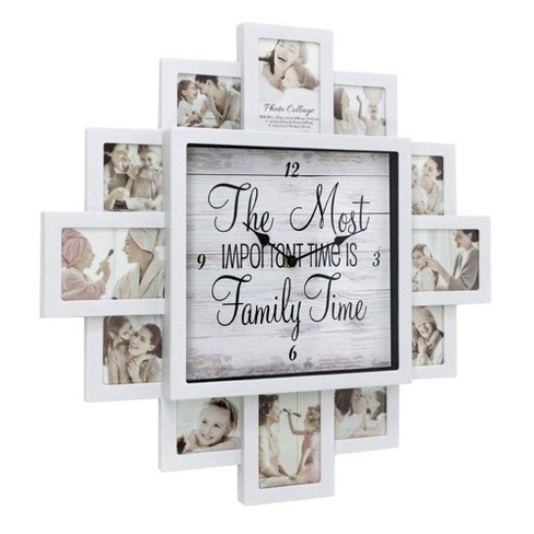 4-Picture Frame Family Portrait Gallery with 3