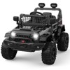 Jojoka 12V Kids Ride-On Truck w/Remote - 3 Speeds (Max 2.5MPH), Dual Motors, LED Lights, Music (Ages 3-8, 61lbs) - 2 of 4
