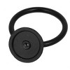 Unique Bargains Furniture Drawer Door Metal Ring Pull Handles Knobs Black 2.05"x1.7"x0.51" 8pcs - image 3 of 4