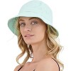 Market & Layne White Bucket Hat for Men, Women, and Teens, Adult Packable Bucket Hats for Beach Sun Summer Travel - 2 of 3