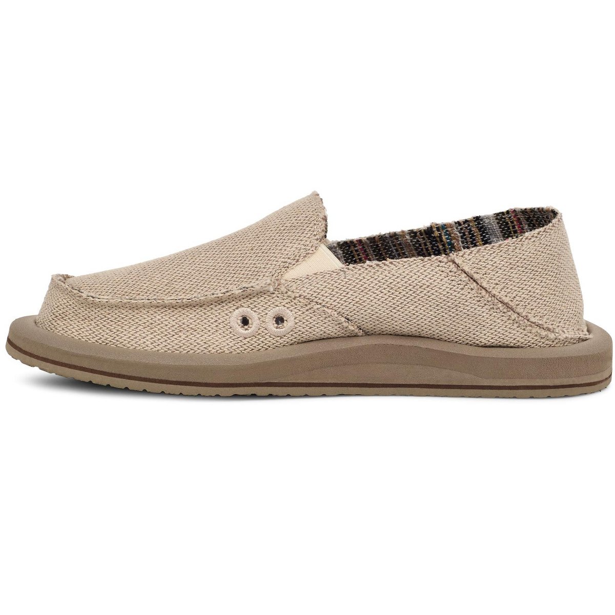 Женские туфли Sanuk Women's Donna Hemp 2 Tone Loafers - Natural, 7 — фото 2