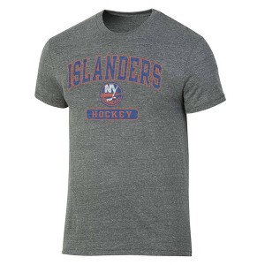 NHL New York Islanders Men's Gray Tri-Blend T-Shirt - 1 of 3