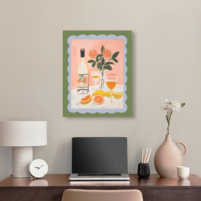 Retro Summer Drinks Still Life Canvas Wall Art, 20" x 24"