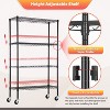 FDW 4 Tier Wire Shelving Unit Heavy Duty Storage Rack Metal Shelf Garage Organizer Wire Rack - 4 of 4