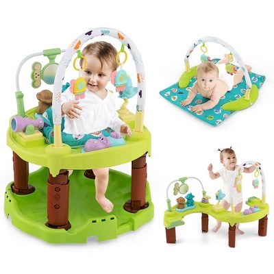 Costway 3-in-1 Baby Activity Center Toddler Bouncing Saucer w/ 3-position