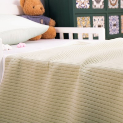 Jersey Cotton Quilted Toddler Blanket, Breathable and Warm Baby Blanket - NTBAY