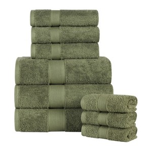Organic Cotton Medium Weight Solid Towel Set by Blue Nile Mills - 1 of 4