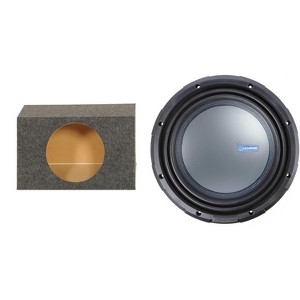 Memphis Audio M7 Series 10" component subwoofer with selectable 1- or 2-ohm impedance with Sealed Box - 1 of 4