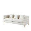 JUJABU 81" Oversized 3-Seater Sofa with Soft Cushions & 3 Pillows for Living Room, Bedroom, Ivory - 2 of 4