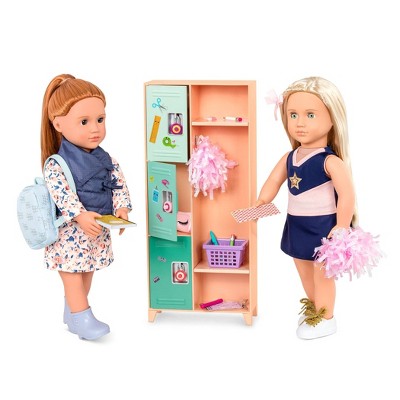 Our Generation Classroom Cool School Locker Accessory Set for 18&#34; Dolls