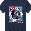 Boys' - Marvel - Captain America Panels Short Sleeve Graphic T-Shirt - 2 of 4