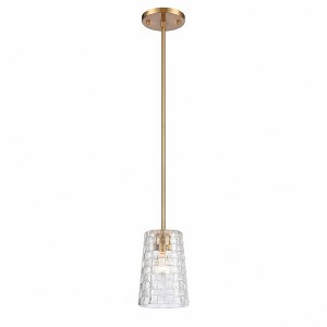 Elk Home Lightweave 1 - Light Pendant in  Satin Brass - 1 of 4