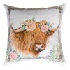 Highland Cow 18" Pillow – Rosewood Ranch Rustic Accent by Manual Woodworkers and Weavers - 2 of 3