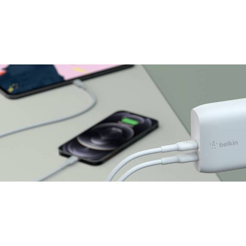 Belkin BoostCharge (20W) Dual USB-C with (40W) Stand Alone Wall Charger, 5 of 7