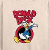 Women's - Disney - Donald Duck Lightweight French Terry Wide Neck Long Sleeve Shirt - 2 of 4