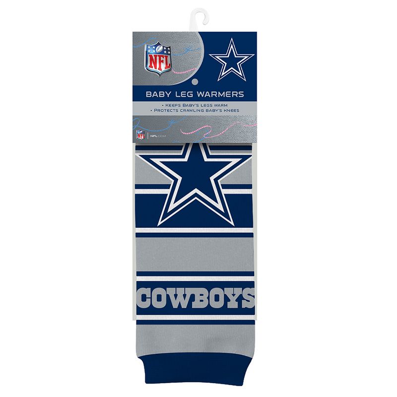 Baby Fanatic Officially Licensed Toddler & Baby Unisex Crawler Leg Warmers - NFL Dallas Cowboys, 1 of 7