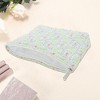 Unique Bargains Floral Quilted Clutch Makeup Bag Green 1 Pc - 3 of 3
