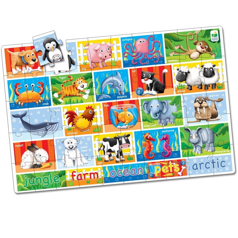 The Learning Journey Jumbo Floor Puzzles Animals (50 pieces), 1 of 6