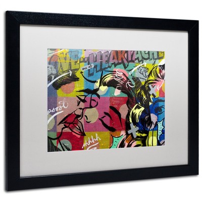 Trademark Fine Art -Dan Monteavaro 'Fearless Heartache' Matted Framed Art
