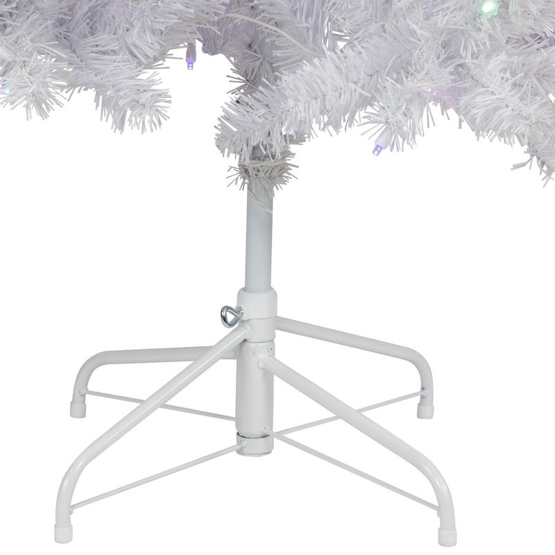 Northlight 7.5' Prelit Artificial Christmas Tree White Winston Pine - Multi LED Lights, 3 of 9