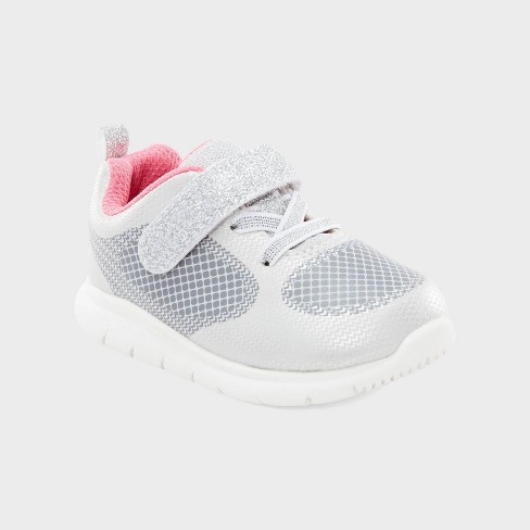Carter's Just One You®️ Baby Girls' Trainee Sneakers Silver - image 1 of 4