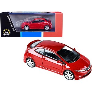 Honda Civic Type R FN2 Euro Milano Red 1/64 Diecast Model Car by Paragon - 1 of 4