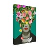 Canvas Wall Art - Frida Floral Studio 'Floral Frida' Wall Art for Living Room, Bedroom, or Office Décor by Trademark Fine Art - 2 of 4