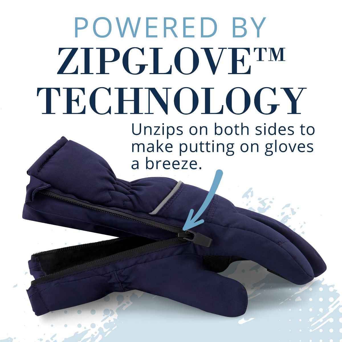 Andy & Evan Toddler Kids Zipper Gloves. - thumbnail 4