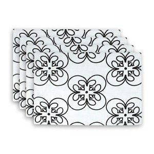 Seven20 Star Wars Black Rebel Logo White Outdoor Dining Placemats - Set Of 4 - 1 of 2