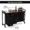 Laundry Hamper with Lid, Pull-Out Removable Basket Organisers/Storage Hanging Cupboard, Laundry Room, Bathroom, Bedroom, Hotel - 3 of 4