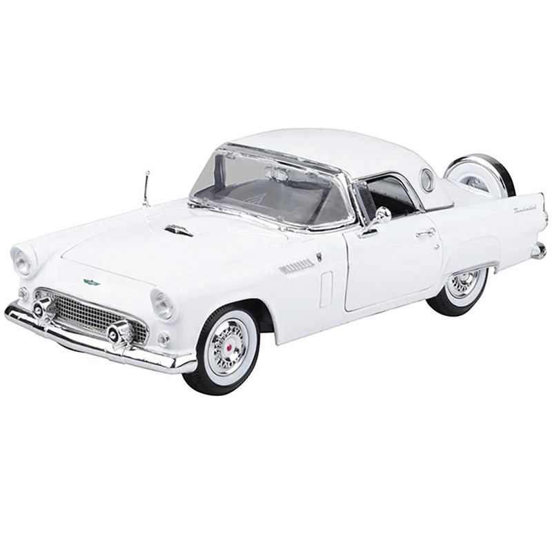 1956 Ford Thunderbird White "Timeless Classics" 1/18 Diecast Model Car by Motormax, 2 of 4