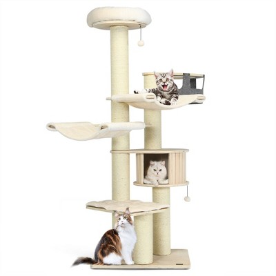 Archie & Oscar™ 58\" Cattail Cat Tower With Sisal Scratching Posts Perch Basket Ball Condo & Reviews