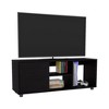 51.2" FSC Certified Engineered Wood TV Stand with 1 Door and 4 Shelves for Living Room and Bedroom - 4 of 4