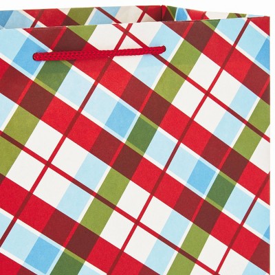 Assorted Christmas Gift Bags Set with Santa and Snowman Designs