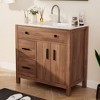 Hyleory KD Freestanding Bathroom Vanity with Resin Single Sink, 24" and 36" available - 4 of 4