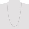 Black Bow Jewelry 0.95mm 14k White Gold Solid Box Chain Necklace - 3 of 4