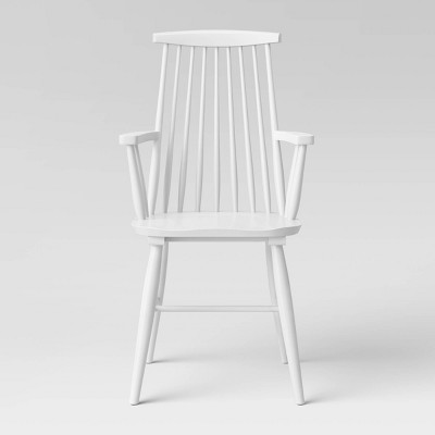 Harwich Wood Arm Dining Chair White - Threshold™