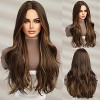 Jessie's Wig Cosplay Heat Resistant Long Curly Synthetic Wigs Long Mixed Brown 26 Inch 1 Pc/Pack - 2 of 4