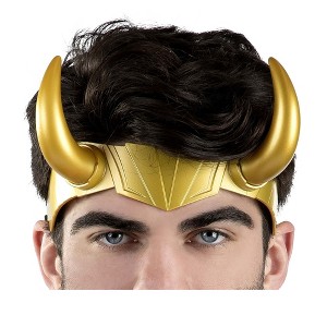 HalloweenCostumes.com One Size   Loki Headpiece Costume Accessory | Marvel Accessories, Gold - 1 of 4