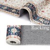 Vintage Rug for Living Room Soft Thin Rug Indoor Floral Print Distressed Rug Aesthetic Rug - 4 of 4