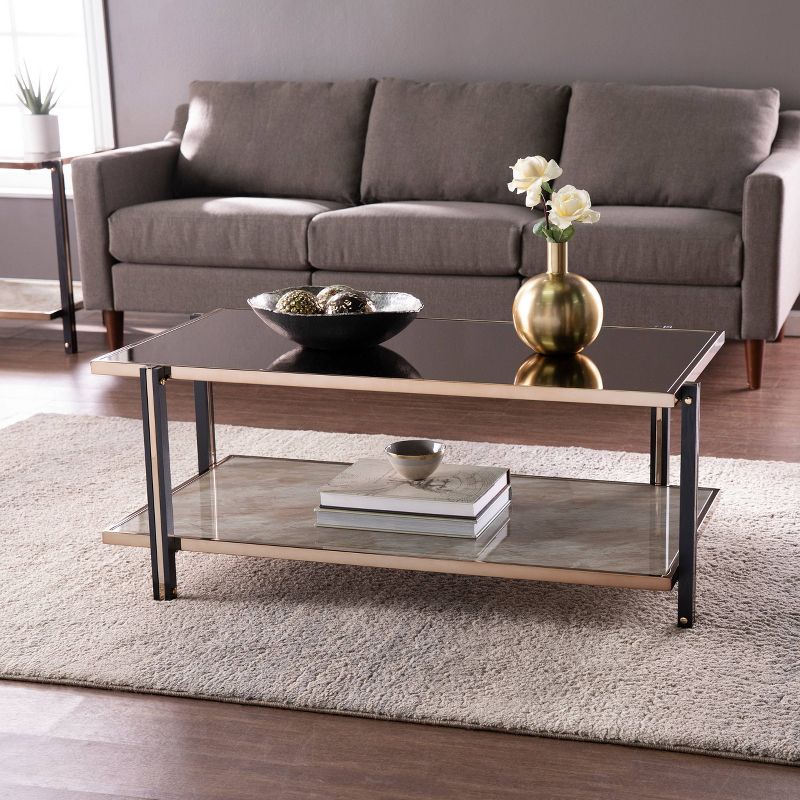Carswaf Cocktail Table with Mirrored Top Champagne - Aiden Lane, 6 of 10