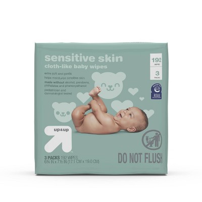 Sensitive Skin Baby Wipes with Moisturizing Lotion - up & up™ (Select Count)